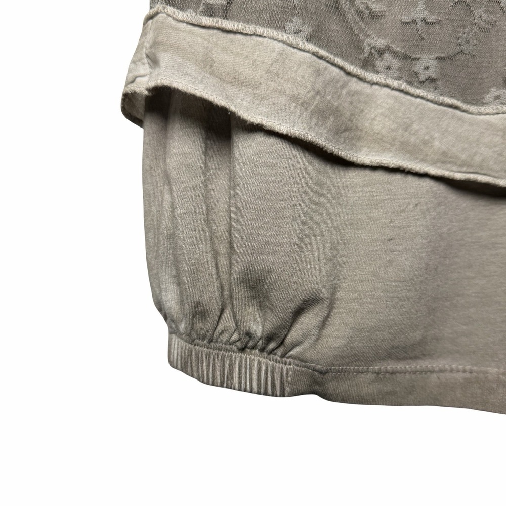 Dolcezza Michael Phillips Lace Patchwork Bubble Hem Skirt Boho Taupe M Lagenlook - Picture 8 of 13